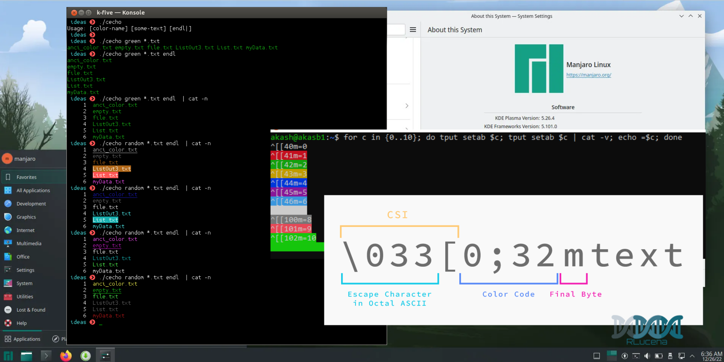 Como alterar a cor de saída do echo no Linux